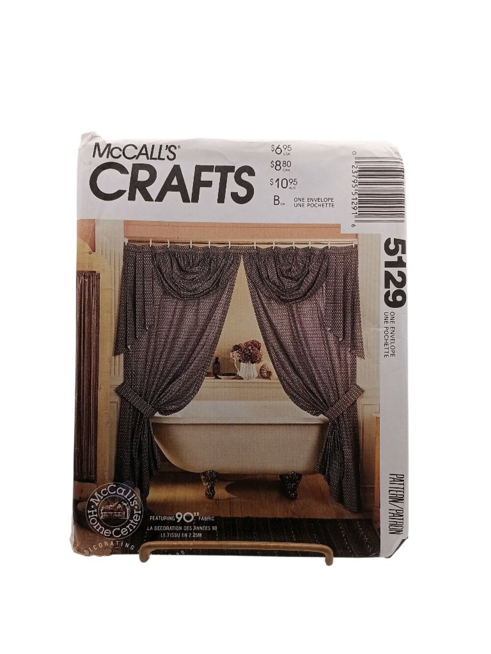 McCalls Crafts 5129 Curtain & Valance Sewing Pattern Vintage 1990 Classic Draper